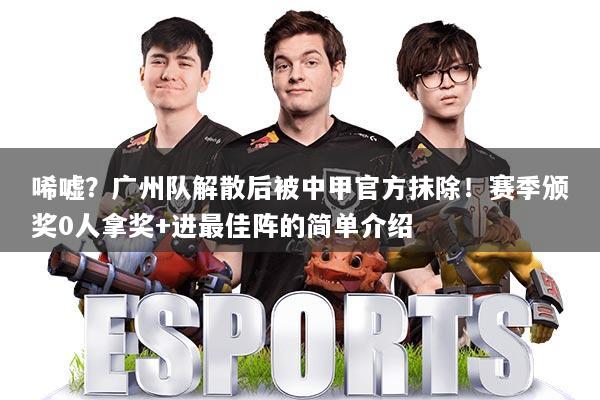 唏嘘?广州队解散后被中甲官方抹除!赛季颁奖0人拿奖+进最佳阵的简单介绍